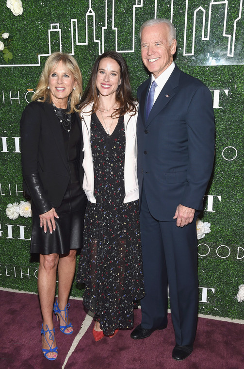 Joe Biden z żoną Jill i córką Ashley