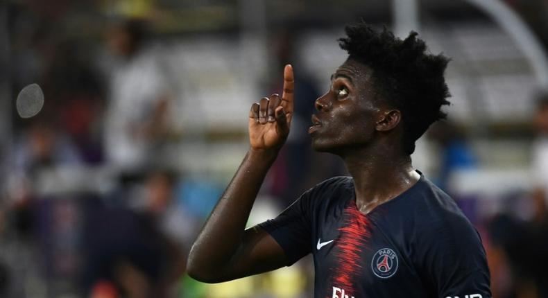 Timothy Weah (pictured August 2018), on loan from Paris Saint-Germain, came on with 20 minutes left to seal a comfortable start to Celtic's cup defense