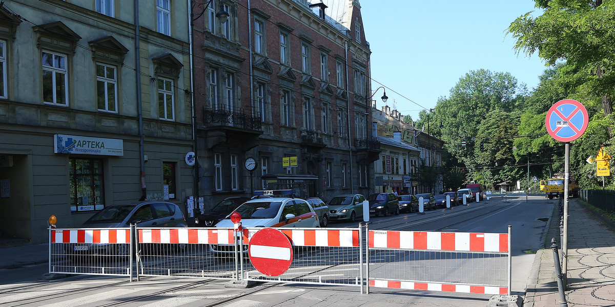 Remonty w Krakowie powoduja duże korki