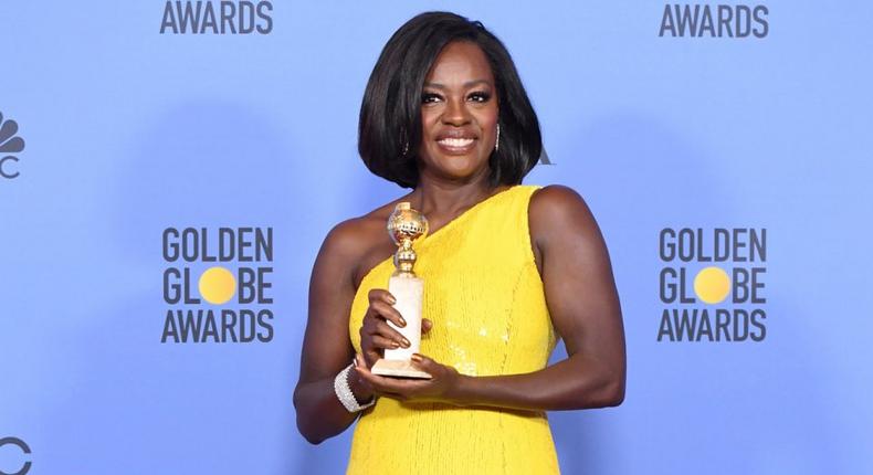 Viola Davis wins Best Performance by an Actress in a Supporting Role in Any Motion Picture