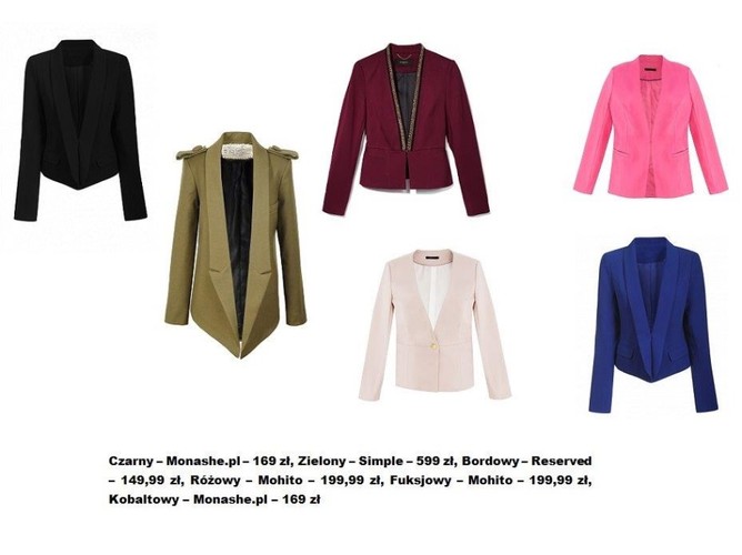 Modne żakiety na jesień 2013