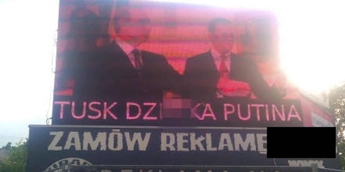 Tusk dziwka putina