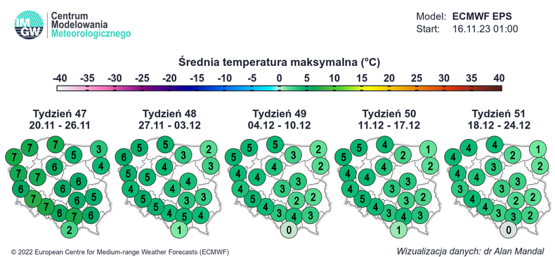 Temperatura maksymalna zazwyczaj wyniesie 0-5 st. C