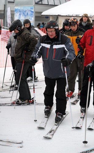 Bronisław Komorowski wypoczywa na nartach