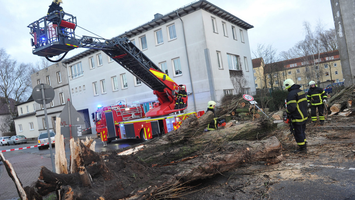 Silne wiatry szalejące nad Niemcami doprowadziły do poważnych zakłóceń w komunikacji kolejowej i drogowej, licznych wypadków oraz podtopień. Słupek rtęci w Bawarii przekroczył 20 stopni Celsjusza, co jest rekordem ciepła w styczniu od ponad 100 lat.