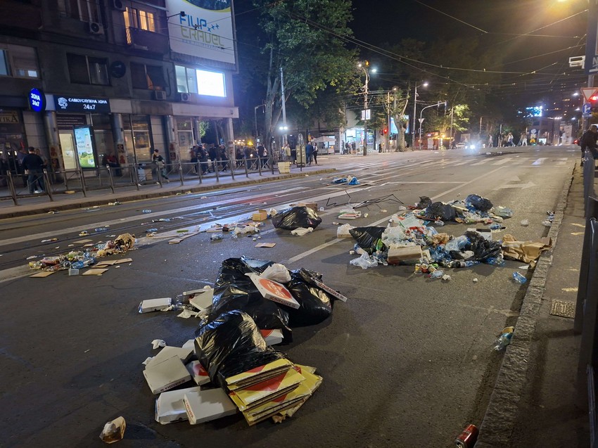 ulice posle protesta