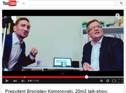 Prezydent Komorowski w kawalerce Jakóbiaka [WIDEO]