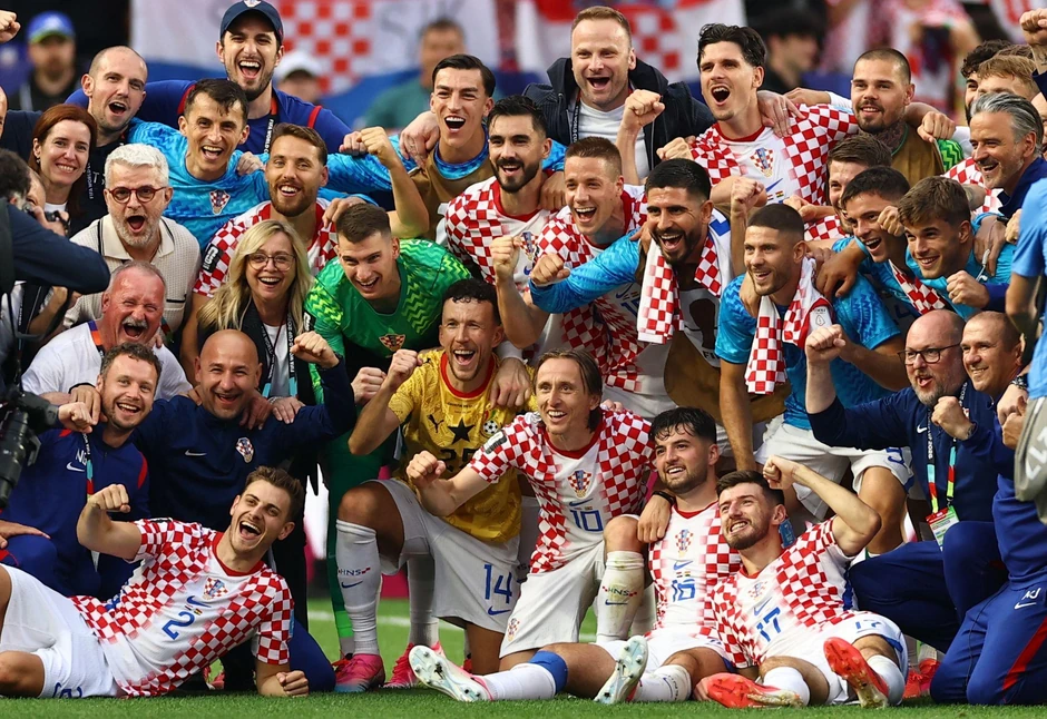 Ekipa Zlatka Dalića slavi pobedu | Foto: Reuters