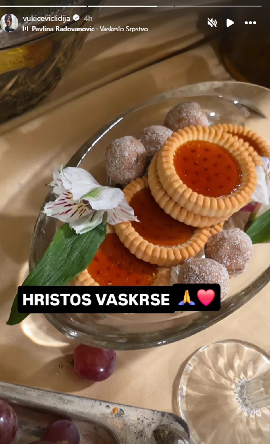 Lidija pokazala trpezu za Uskrs