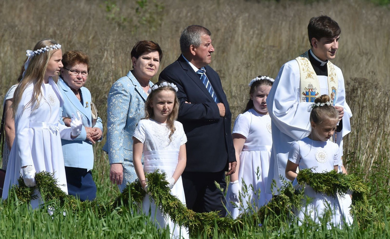 Tymoteusz Szydło z rodzicami