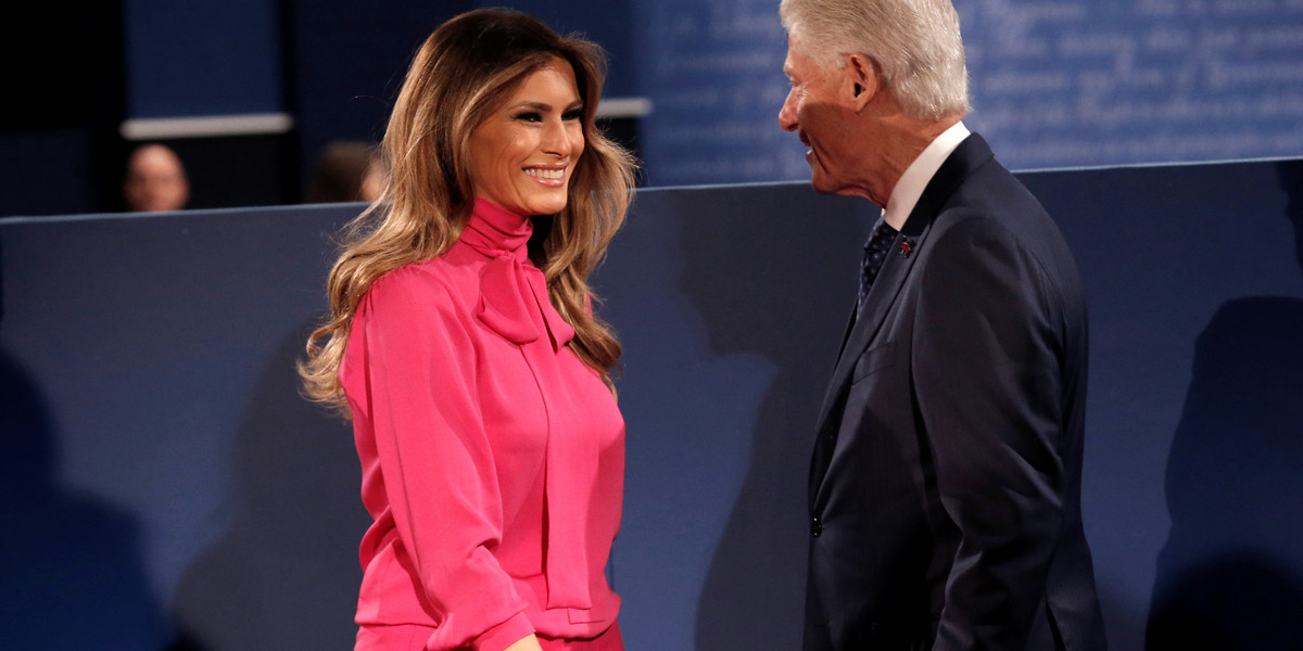 Melania Trump says it's acceptable for the campaign to bring up Bill Clinton's infidelities, says Billy Bush 'egged on' Donald
