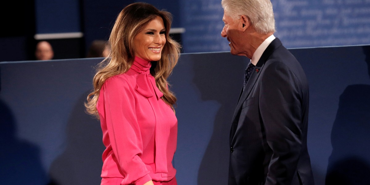 Melania Trump says it's acceptable for the campaign to bring up Bill Clinton's infidelities, says Billy Bush 'egged on' Donald