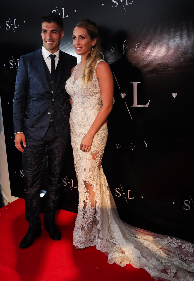 Luis Suarez z żoną Sofią Balbi