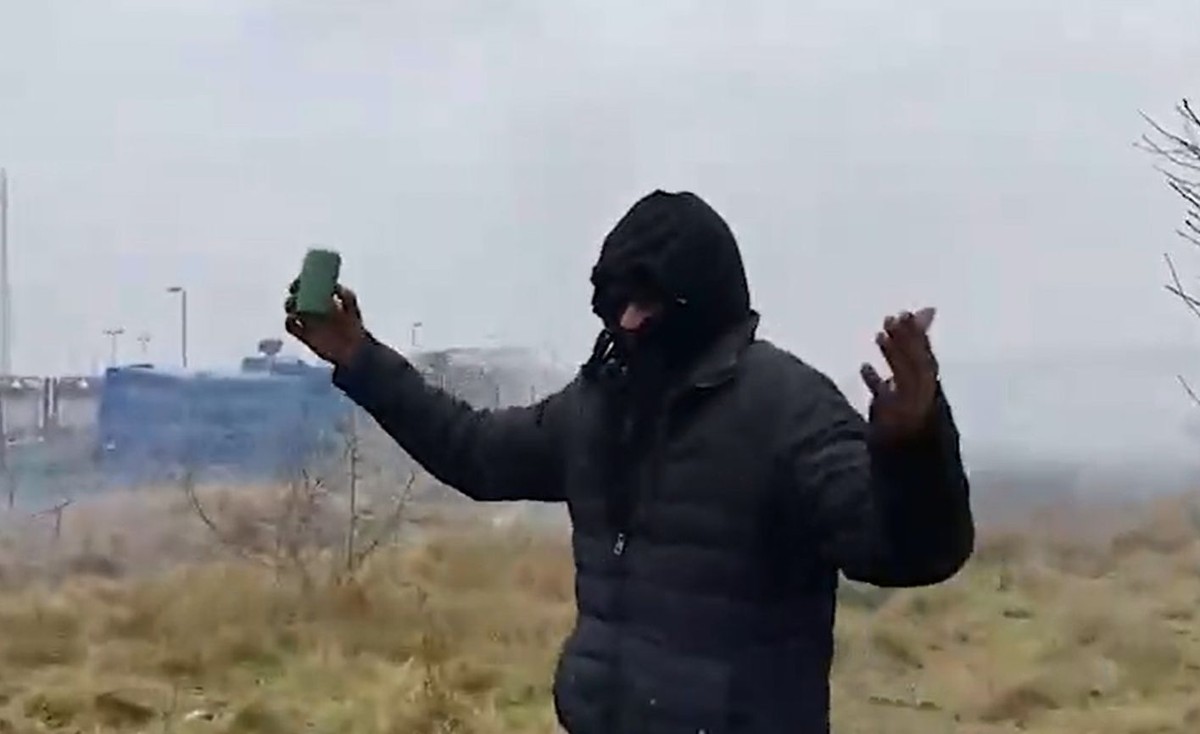 Migrant na granicy polsko-białoruskiej