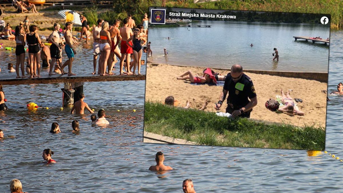 Kraków. Robił zdjęcia dziewczynkom na plaży. Dzieci zabrały mu aparat