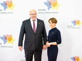 Niemiecki minister gospodarki Peter Altmaier spotkał się z minister przedsiębiorczości Jadwdigą Emilewicz w Poznaniu