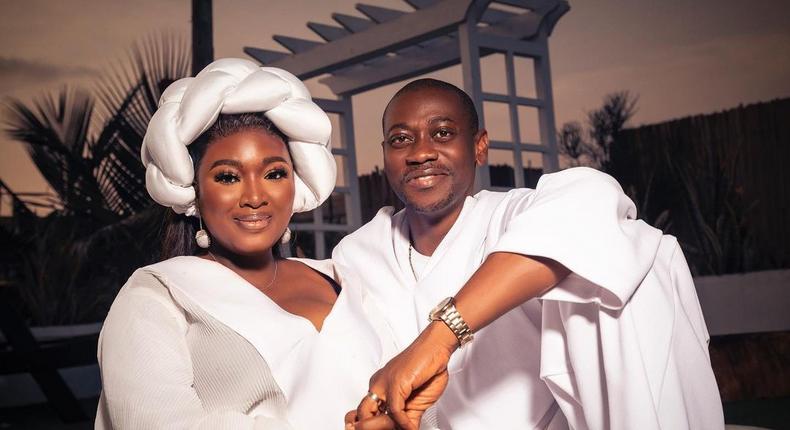 Lateef Adedimeji and Mo Bimpe celebrate wedding anniversary in adorable style