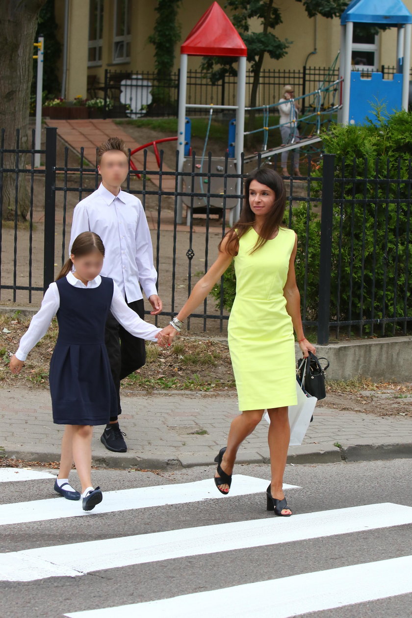 Marta Kaczyńska z córką na zakończeniu roku szkolnego