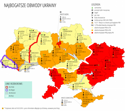 mapa gospodarcza ukrainy Agresja Rosji na Ukrainę. Czy Rosja zajmie Ukrainę?   newsweek.pl 