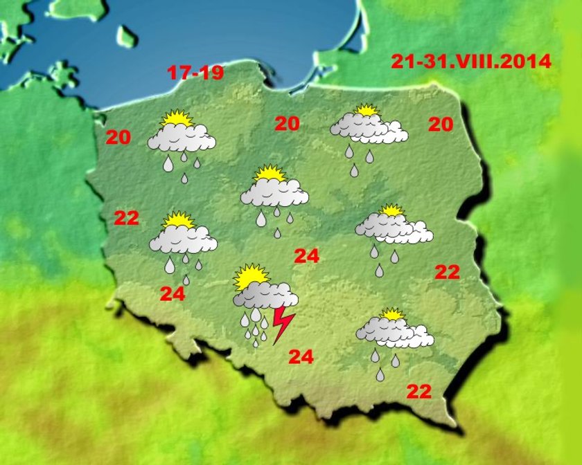 Prognoza na sierpień