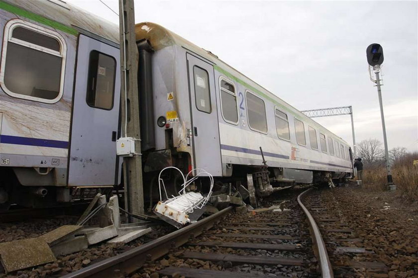 InterCity wypadł z szyn