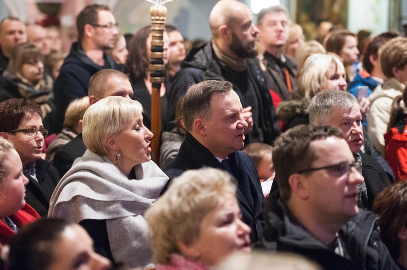 Andrzej Duda i Agata Kornhauser-Duda w Istebnej