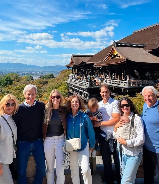 Rafael Nadal sa porodicom 