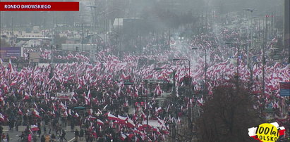 Zobacz jak wyglądał Marsz Niepodległości