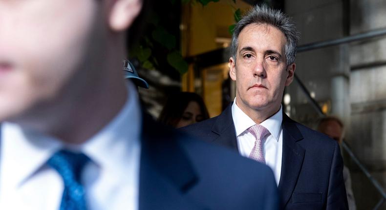 Michael Cohen en route to testify against Donald Trump.AP/Julia Nikhinson