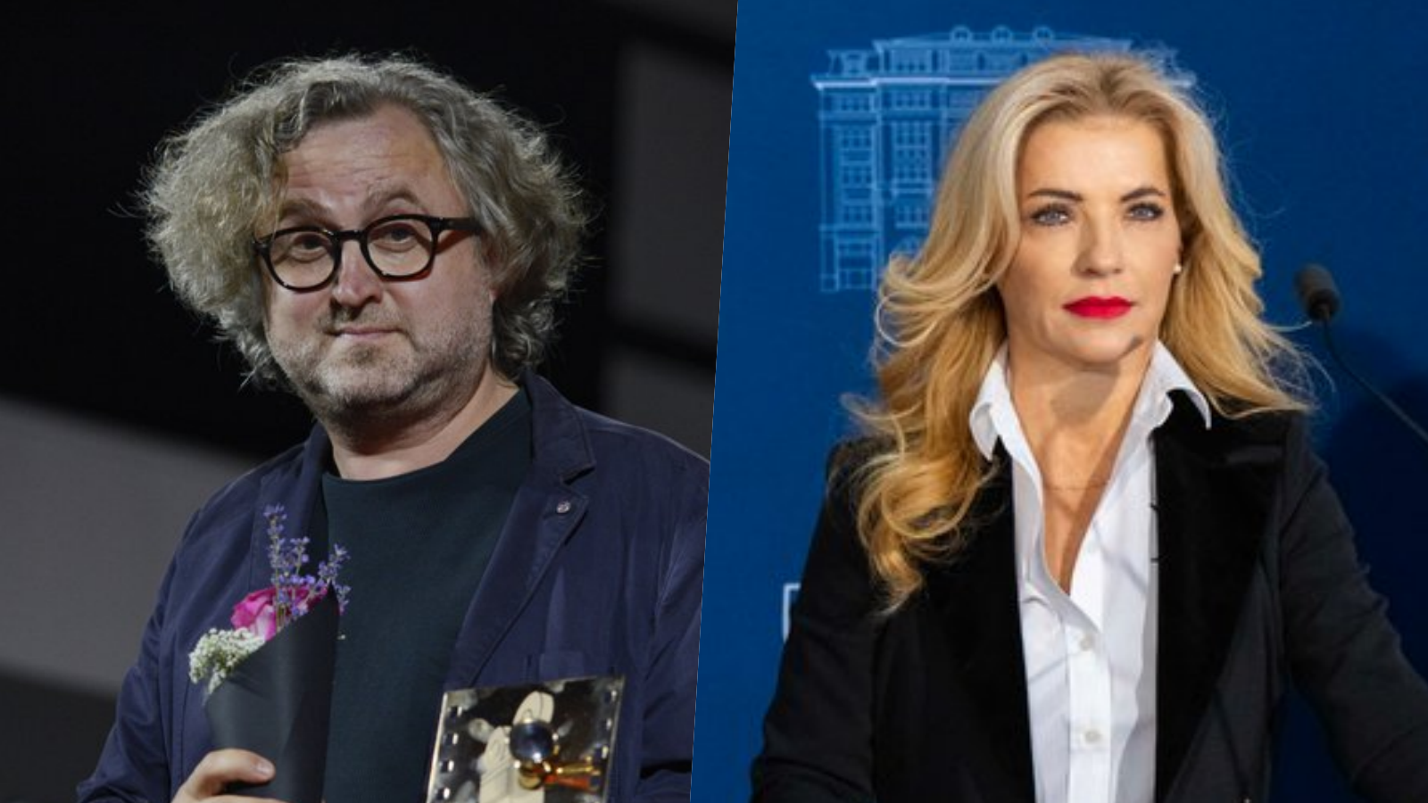 Český filmový režisér Jan Hřebejk a ministerka kultúry Martina Šimkovičová.