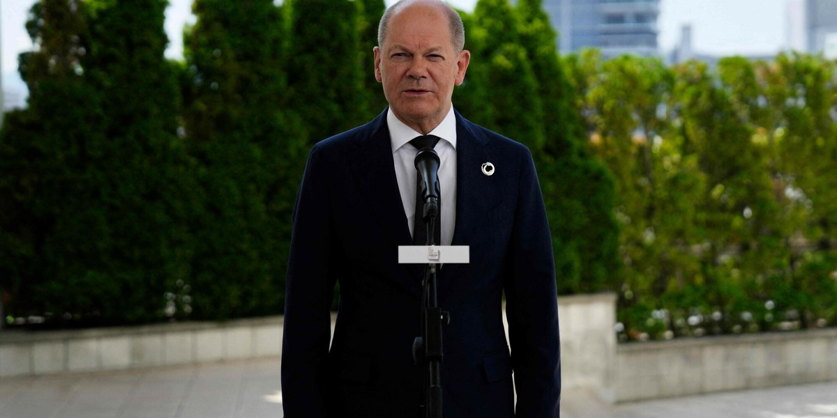 Olaf Scholz uważa, że na razie dla Ukrainy nie ma miejsca w NATO.