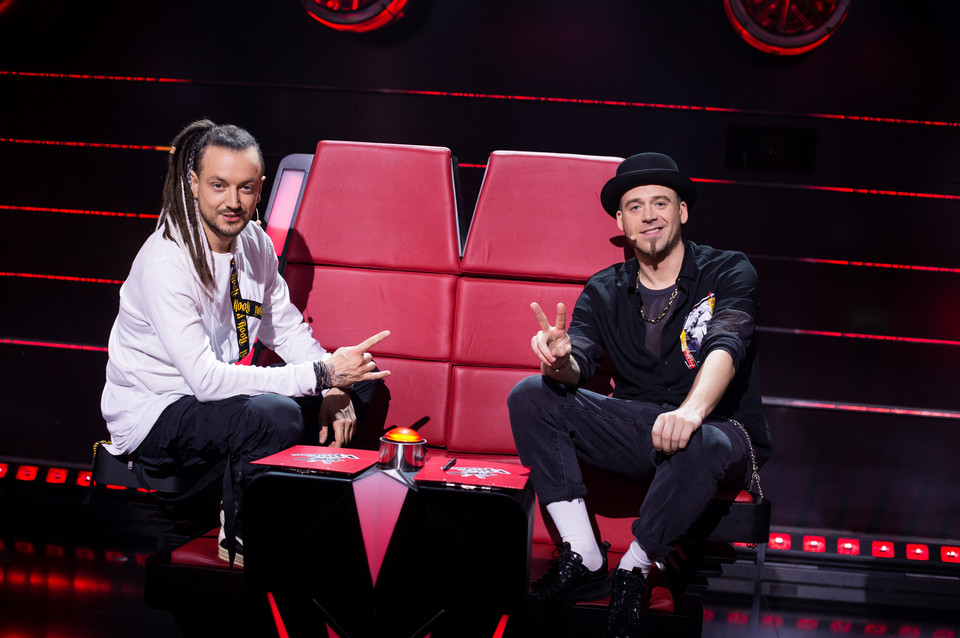 Tomson i Baron na planie programu "The Voice of Poland 10"