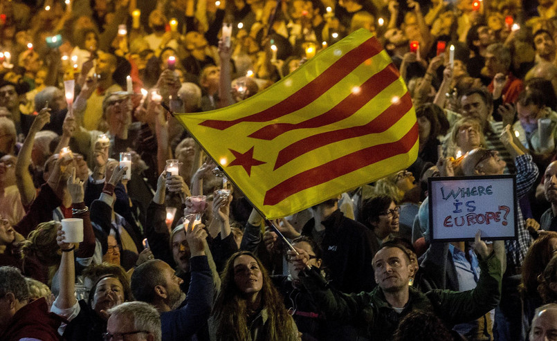 Protesty w Katalonii