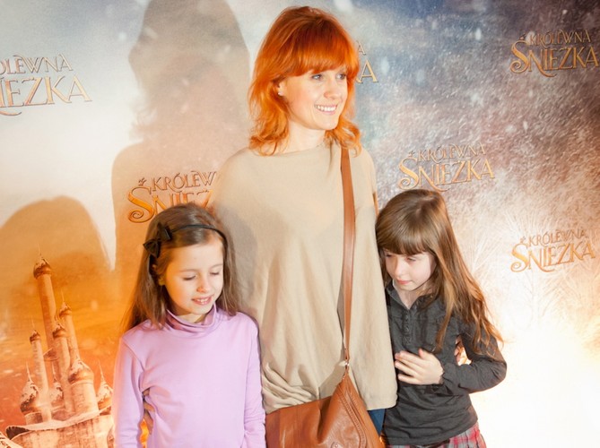 Aleksandra Woźniak z córkami Anią i Julią