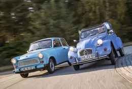 Trabant kontra Citroen 2CV - czyli plastik kontra elastik