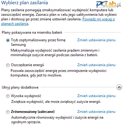 Producent stworzył własny plan zasilania