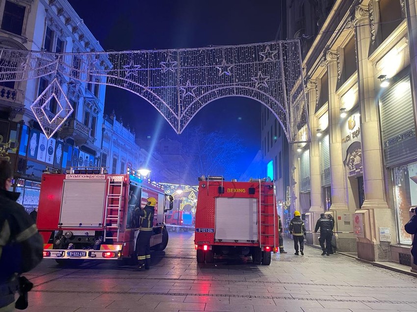 Požar u Knez Mihailovoj ulici