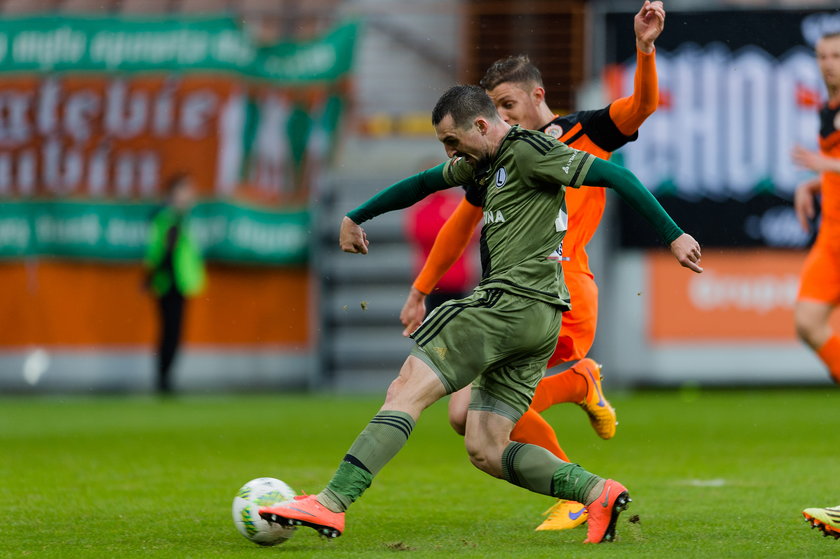 Legia Warszawa wygrała na wyjeździe z Zagłębiem Lubin 2:1