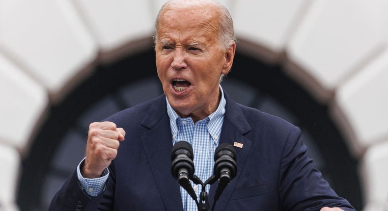 President Joe Biden's campaign spokesperson Michael Tyler touted big fundraising numbers despite the president's stumbling debate performance.Samuel Corum/Getty Images