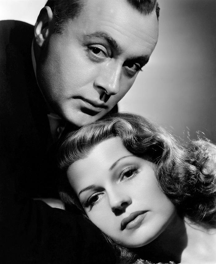 Charles Boyer i Rita Hayworth, kadr z filmu "Tales of Manhattan" 1942 r. 