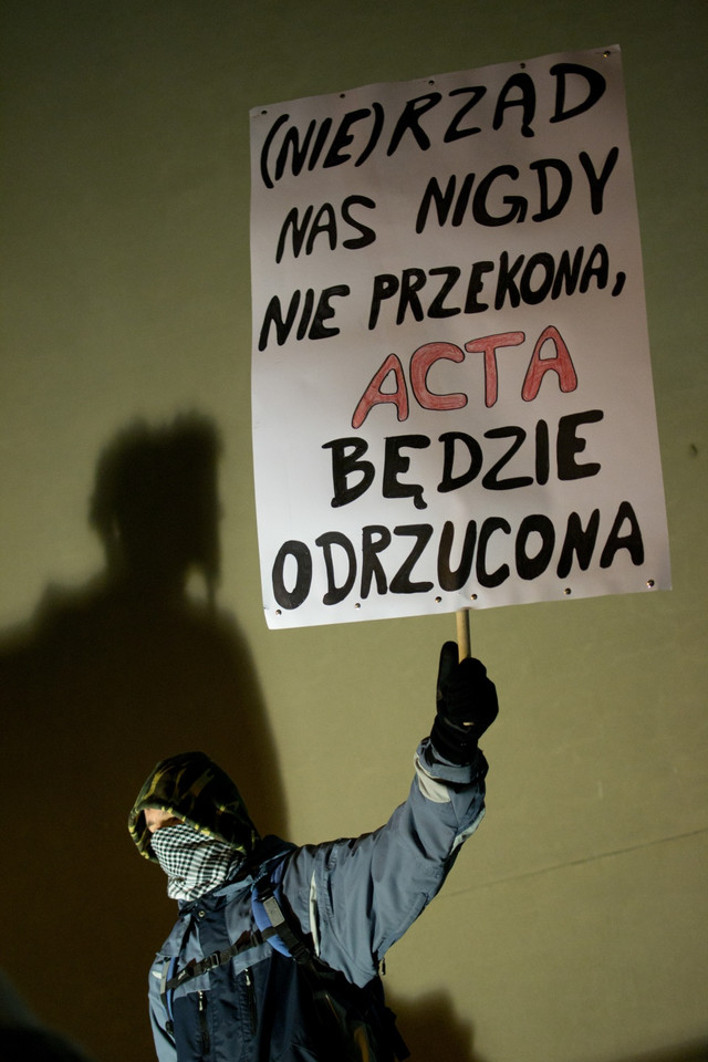 Manifestacja Anty ACTA - Wrocław, fot. Damian Mękal/ Daj znać