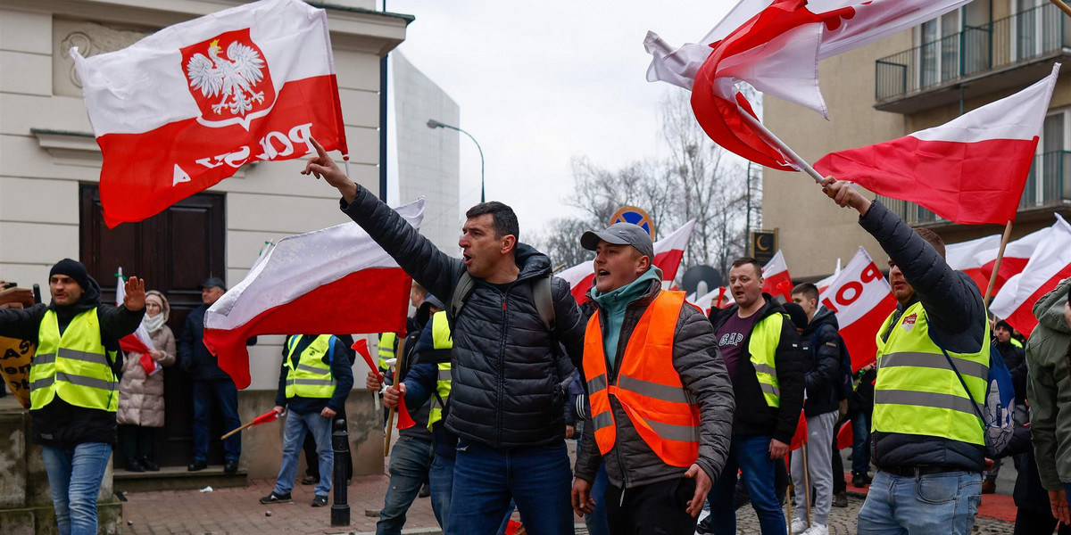 Protest rolników w Warszawie był pełen emocji