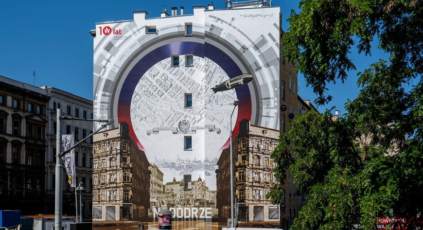 Mural przy ul. Łokietka