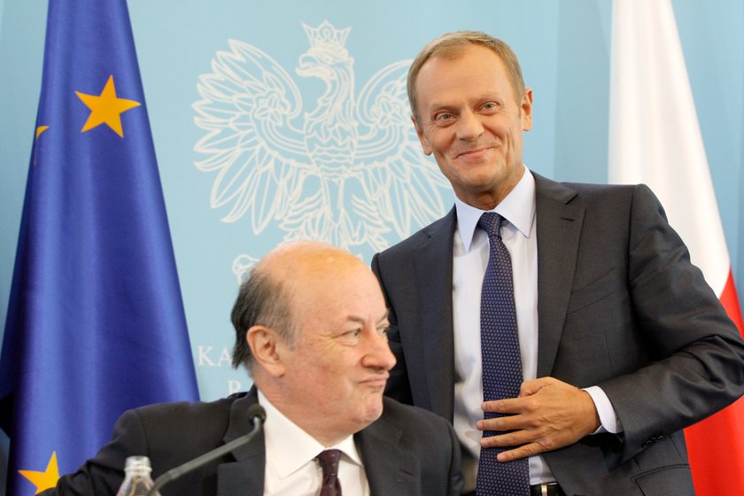 Jacek Rostowski i Donald Tusk