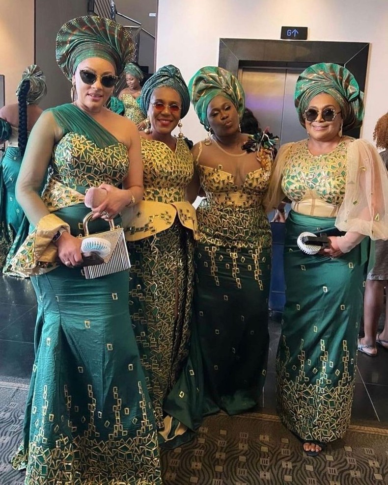 A cross section of Nigerian celebrities present at Rita Dominic's wedding in Owerri [SamuelSmith]