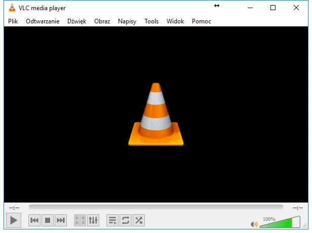 Główne okno odtwarzacza plików filmowych i muzycznych - VLC Media Player Beta