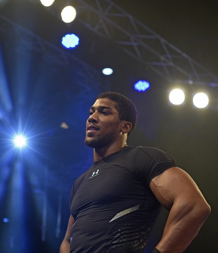 Władimir Kliczko i Anthony Joshua zaprezentowali się na treningu medialnym