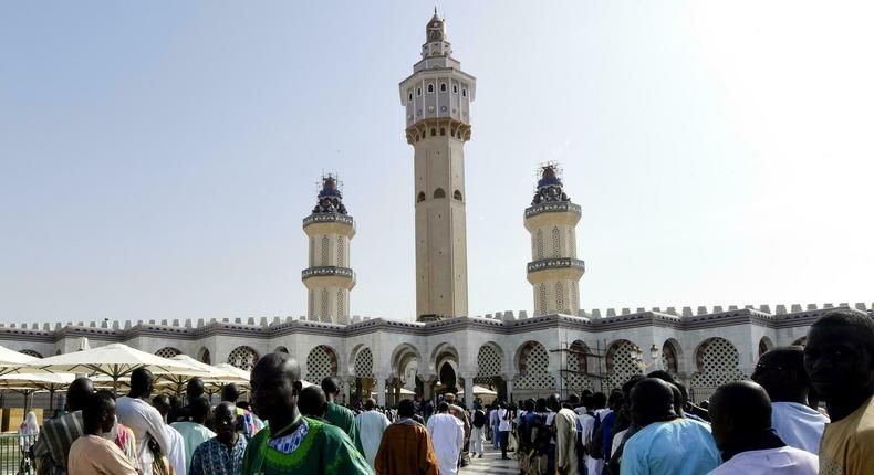 Magal de Touba des fidèles à la grande mosquée