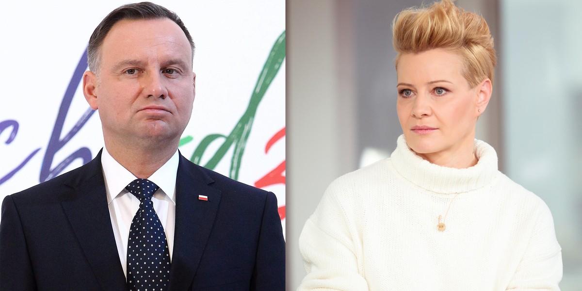 Andrzej Duda i Małgorzata Kożuchowska