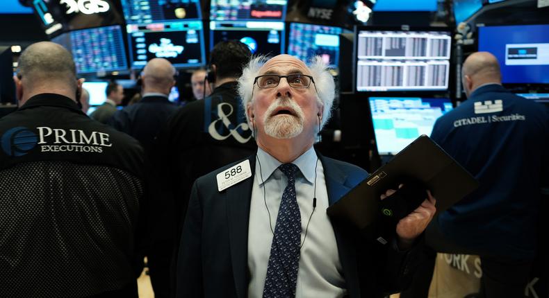 Peter Tuchman has  worked at the New York Stock Exchange for nearly 38 years.Photo by Spencer Platt/Getty Images